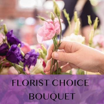 Can't decide which one to choose? Let our talented florists create a luxury bouquet for you.  We use the freshest seasonal flowers for same day flower delivery Dublin or next day courier service Ireland.  Florist choice bouquet will be beautifully designed for your desired occasion finished with a kraft paper and biodegradable cellophane.