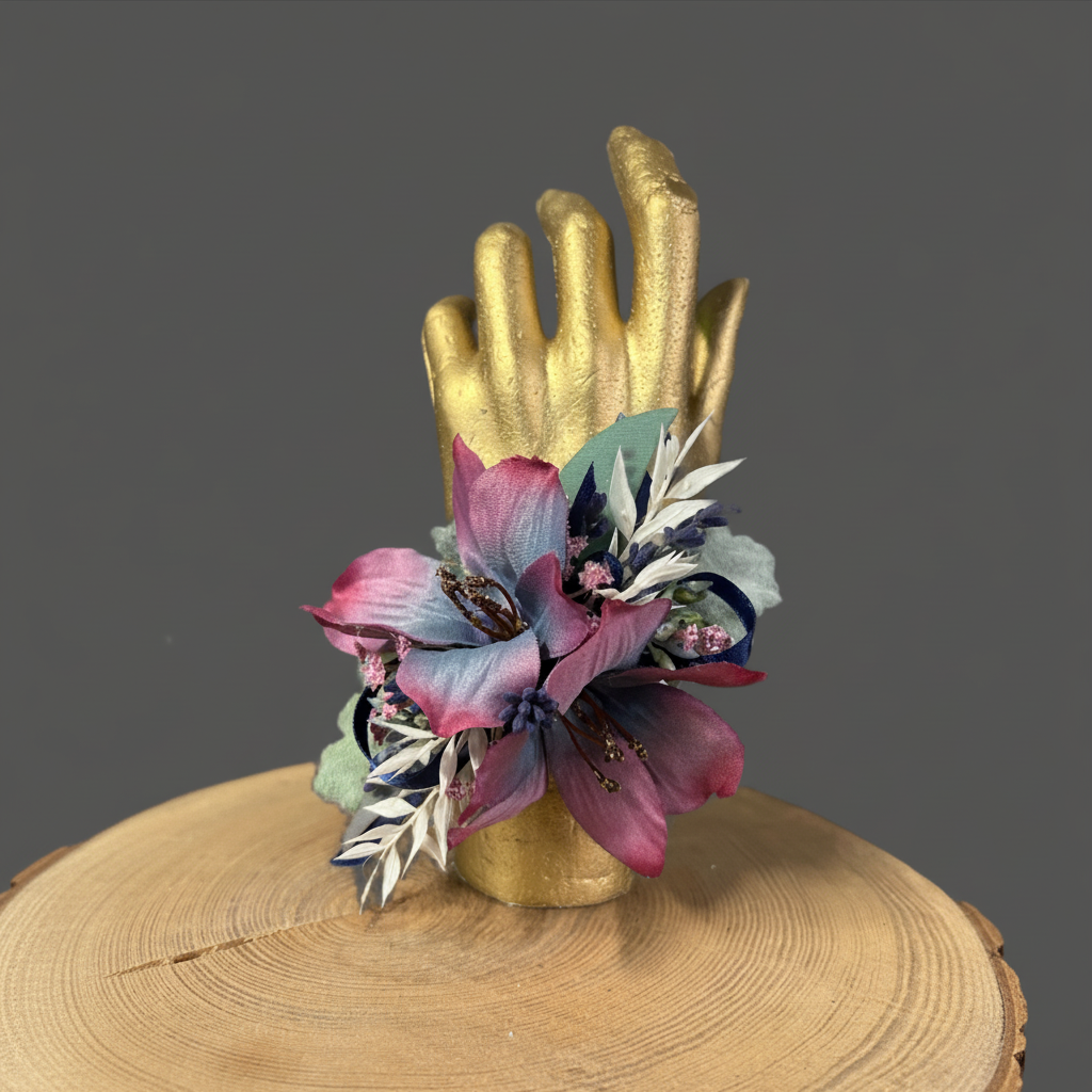 Blooming Pearl Corsage - Smooth Gold Hand 2