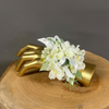 White Corsage - Brushed Matte Gold Hand 4