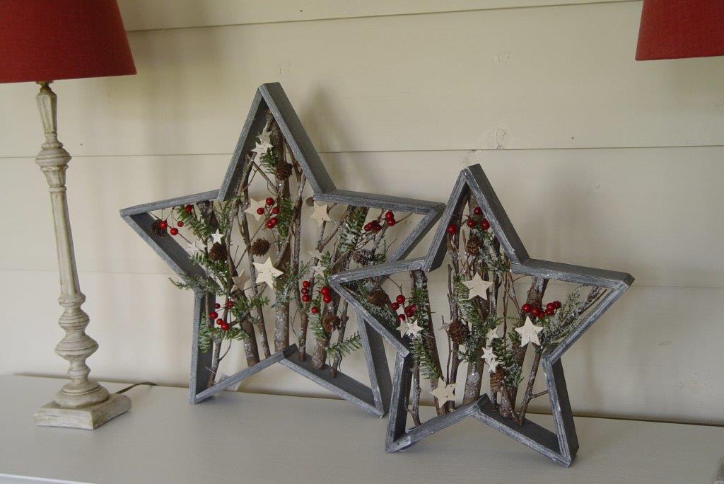 Standing Wooden Christmas Star